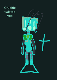 Crucifix twisted vee
