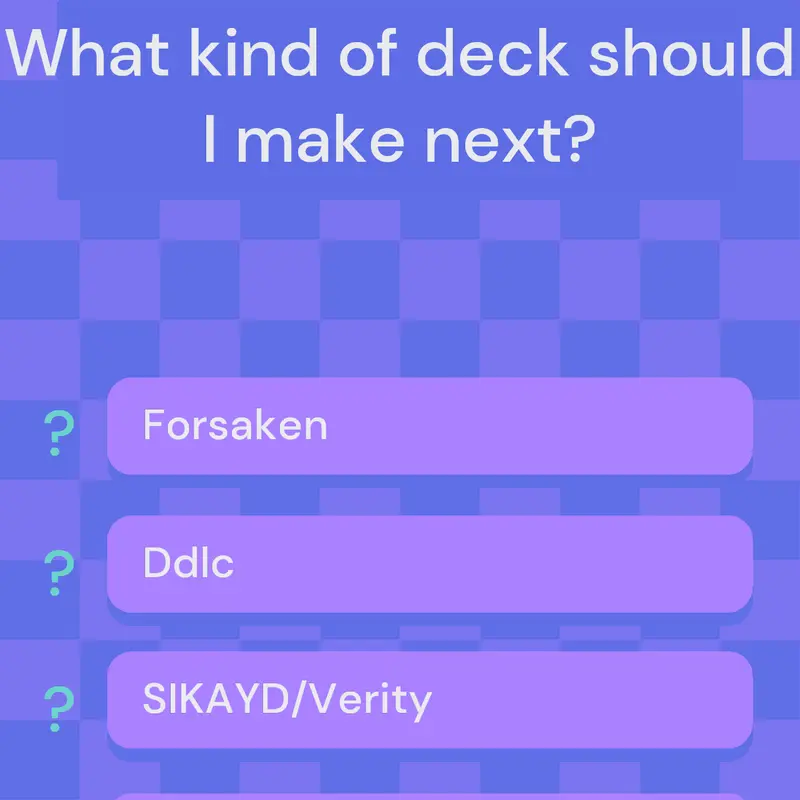 Poll by @Waiwiaaa