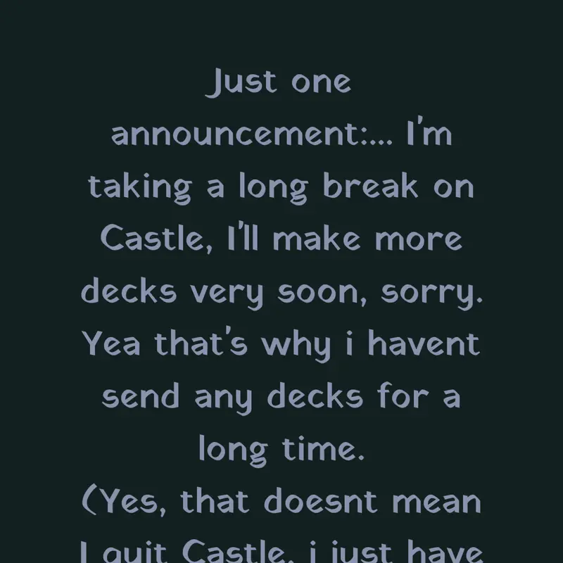Just small announcement by @11Clark
