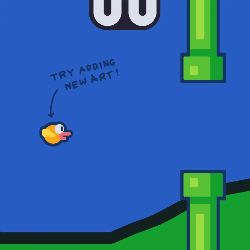 Flappy bird by @subzero_gamerz