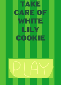 take care of white lily cookie