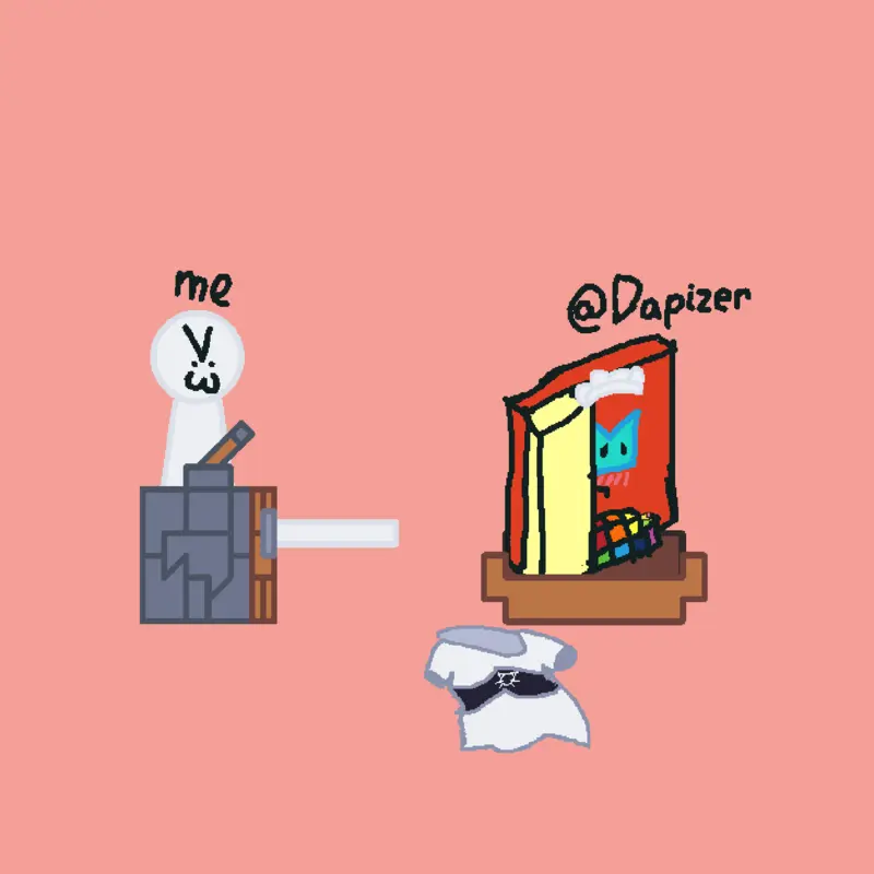 i asked for fanart… and betrayal. by @Dapizer
