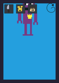 Purple guy ragdoll