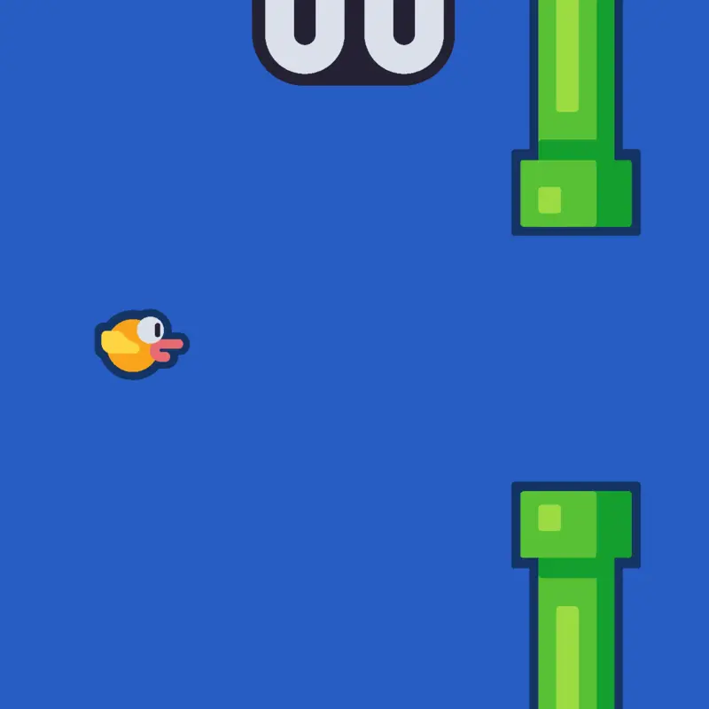 Flappy Bird (with music) by @Creilly