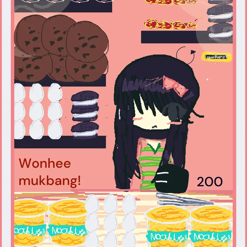 Wonhee mukbang jellyous illit by @Sweet_cupcakes