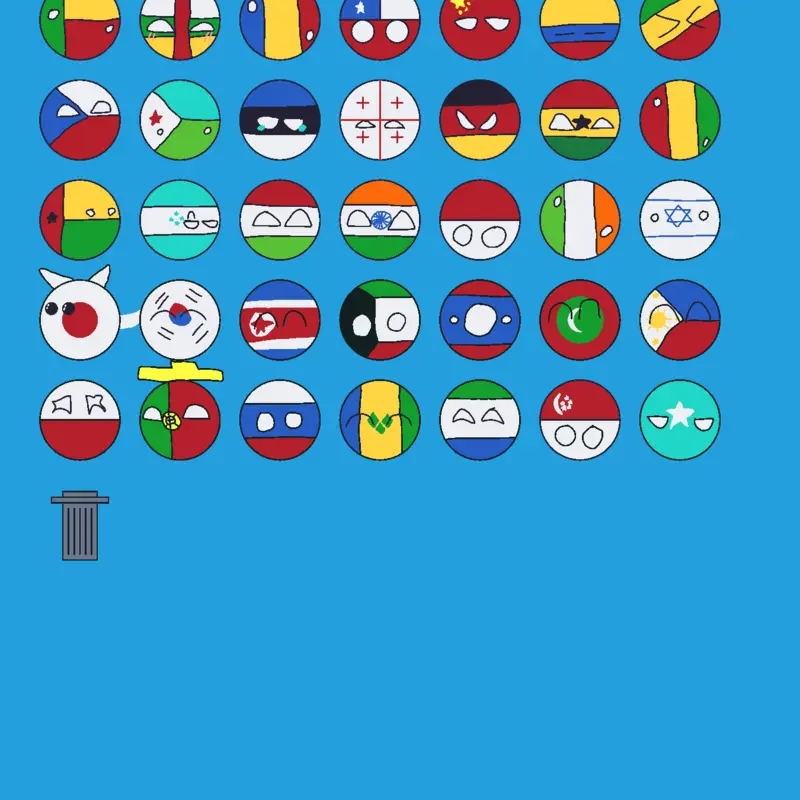 Countryballs by @AresLucy