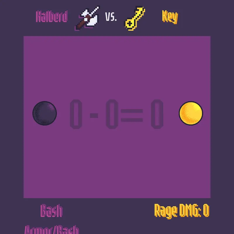 Halberd 🏰 vs. 🔐 Key by @RandomPerson9