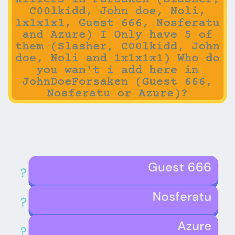 Game by @JohnDoeForsaken