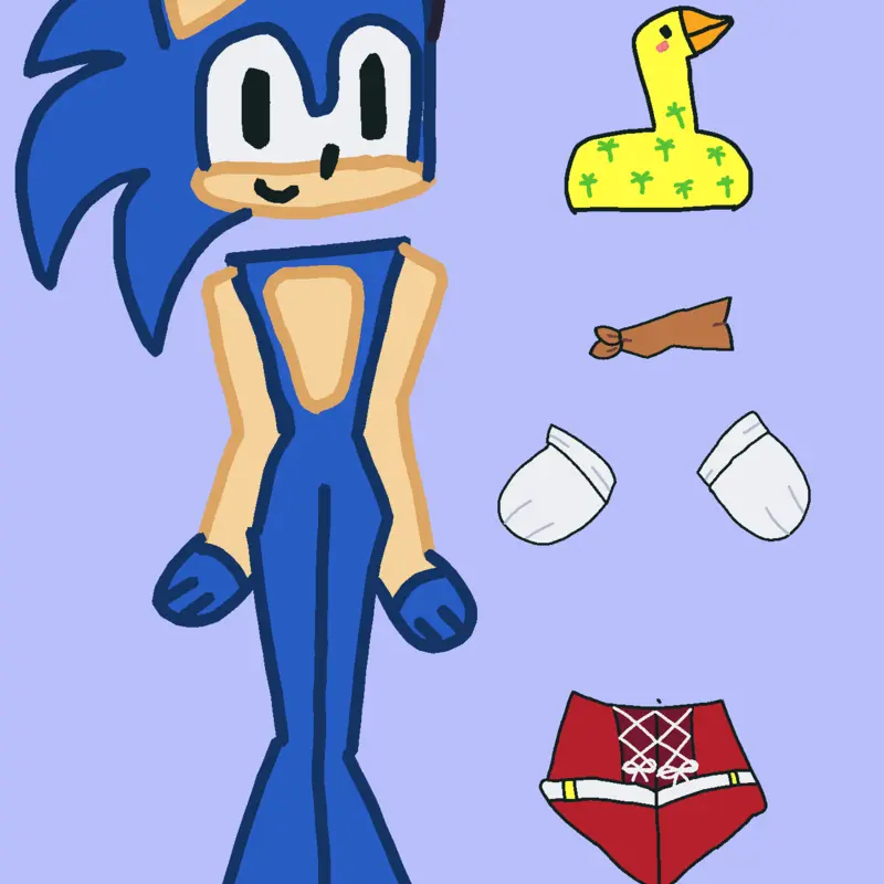 Sonic dress up by @Shellyisafossil