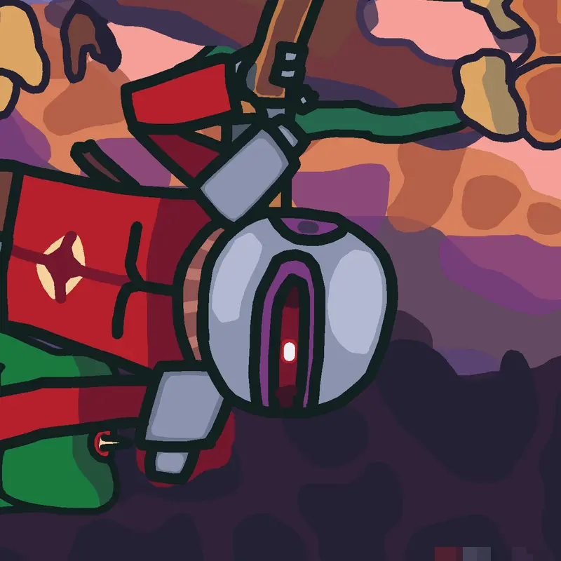 Zombotron, art by @Kelioja
