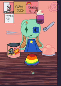 My oc does a mukbang!
