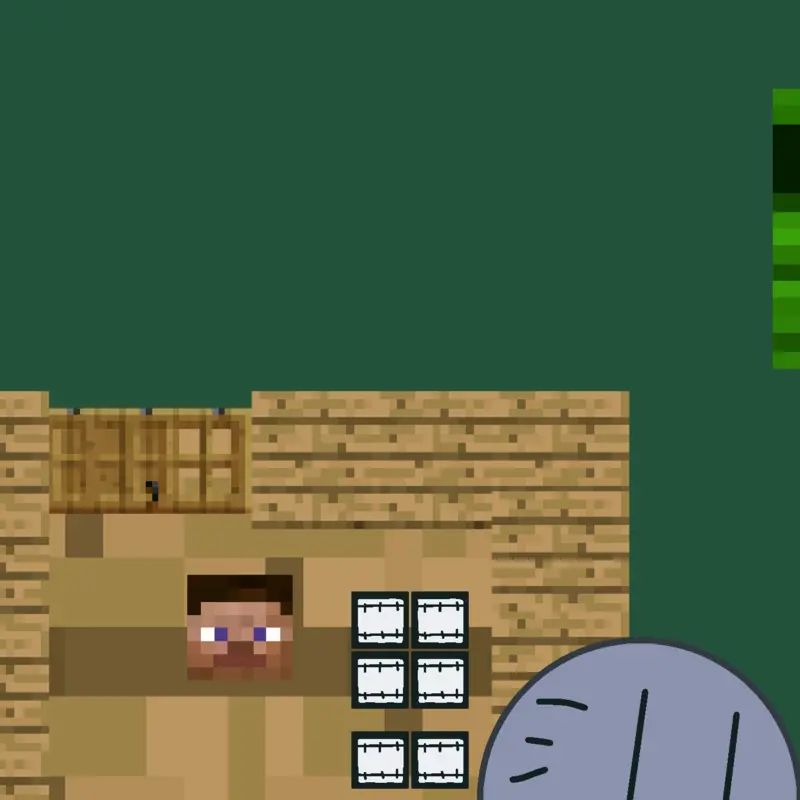 Minecraft but unfair (you can drag hero) by @calyx_plays