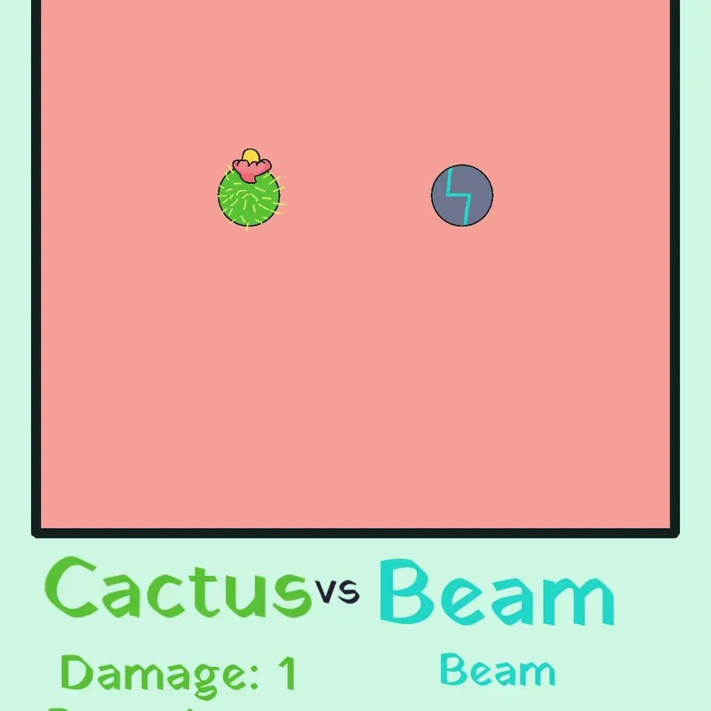 CACTUS VS BEAM! Who will win? by @Indomalay_idn