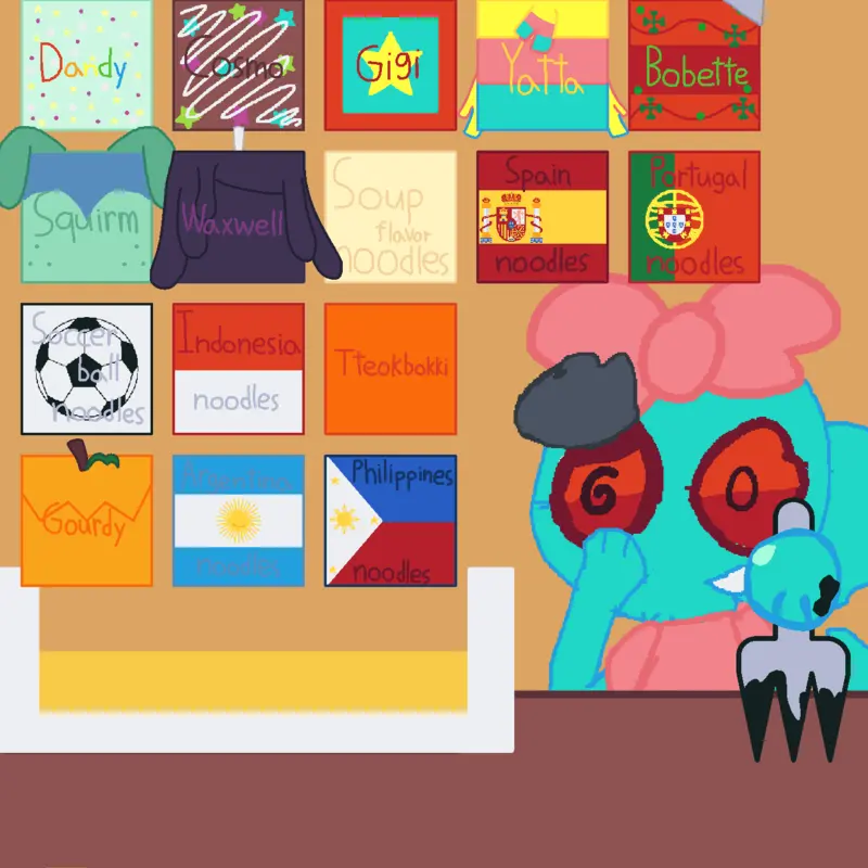Twisted poppy eats toons! by @moontoodles