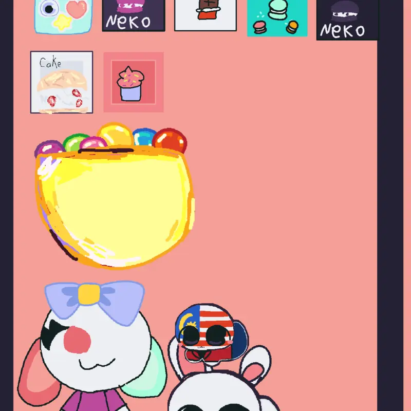 Emoji cat ❤❤ by @Azizah-s9g