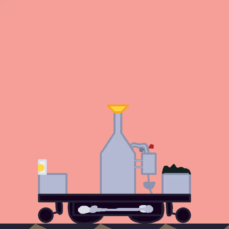 Coffeepot locomotive. 2-4-2 wheel config by @pebblefulisokay