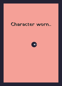 Character worn