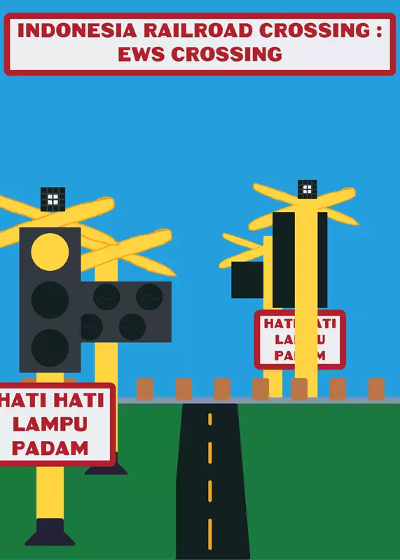 Ews crossing (indonesia railroad cross) by @white_ball_827