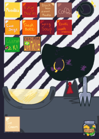 Secret agent is eating! :3