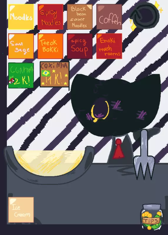 Secret agent is eating! :3 by @space_cat227