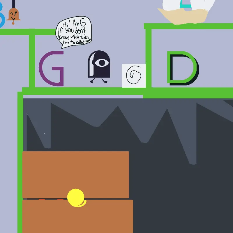 Find the Alphabet finised by @asherplayscastle