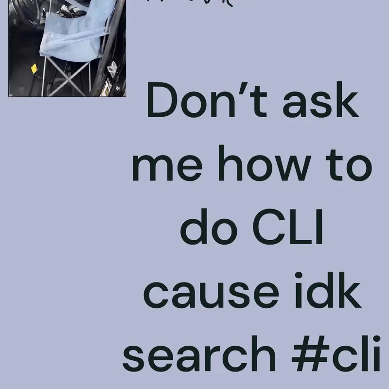CLI meme by @Slick01