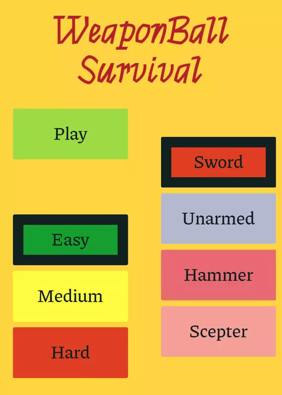 WeaponBall Survival by @Scafy