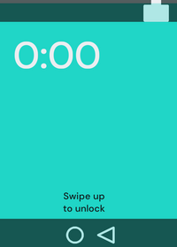 Test phone lock screen
