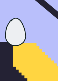 If eggs crack of staircase