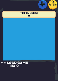 Gems game in console