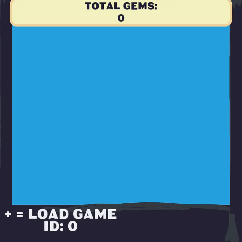 Gems game in console by @Fonato_castle_official