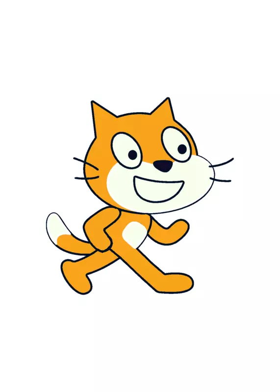 Scratch cat turns into old Scratch cat by @AbsoluteRavioli