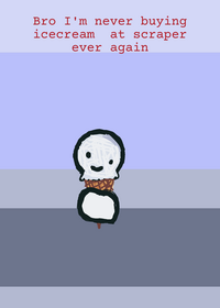 Why is there a blob I'm my ice cream
