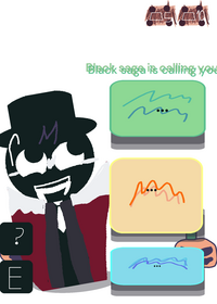 Sprunki black saga calling now!