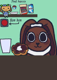 Feed cocoa and mini bassie!