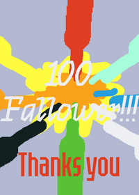 Happy 100 Fallower!!!