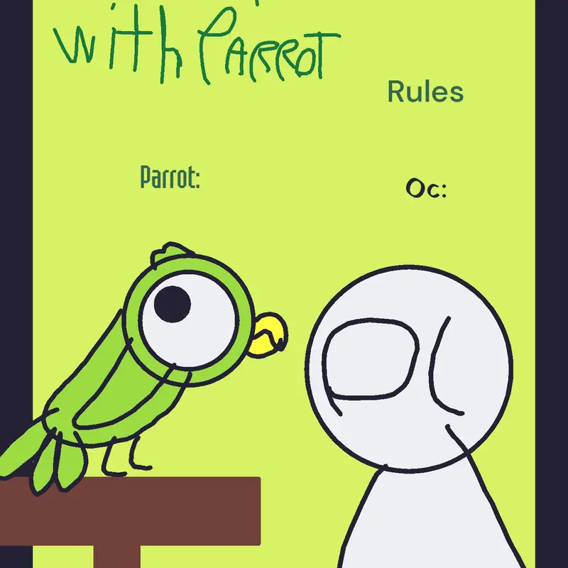 Parrot by @patchwork_cat