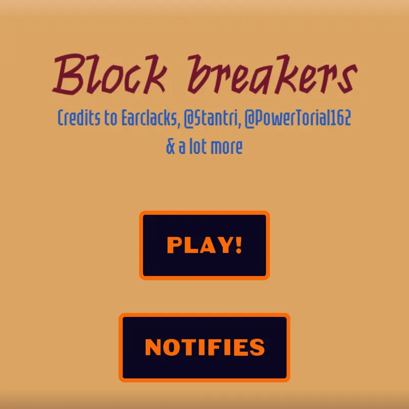 Block Breakers by @TiggerDev256