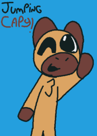 Jumping capy!