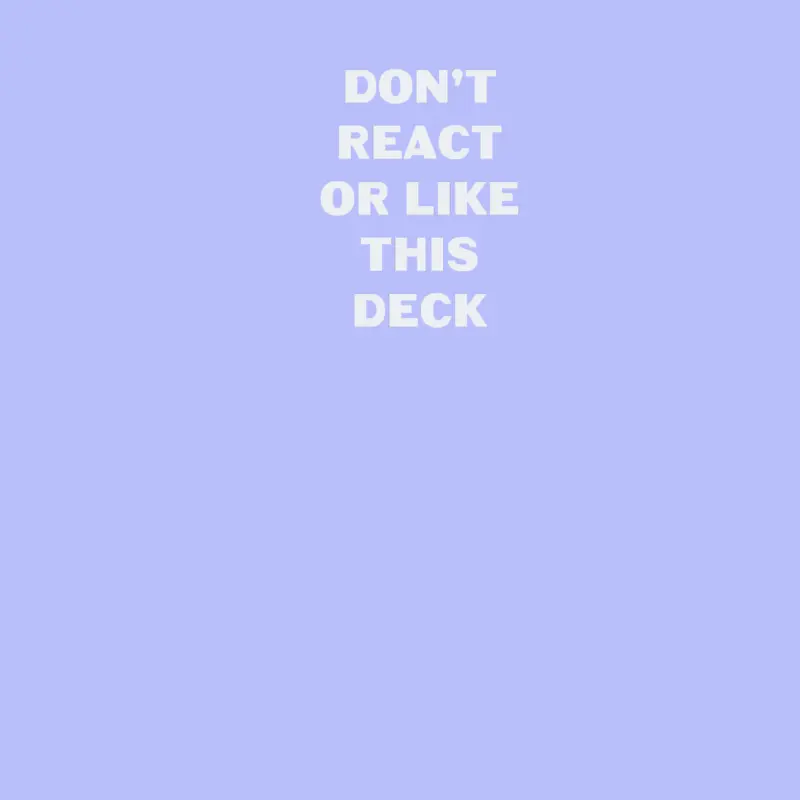 Do not react by @coolkidsontheblock