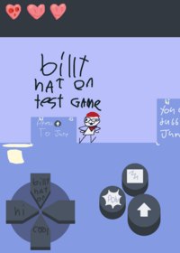 Billy hat on test pitch GaME