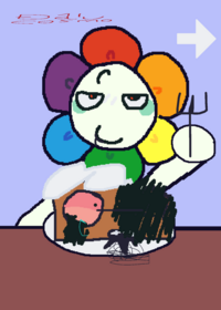 Eating something that is evil