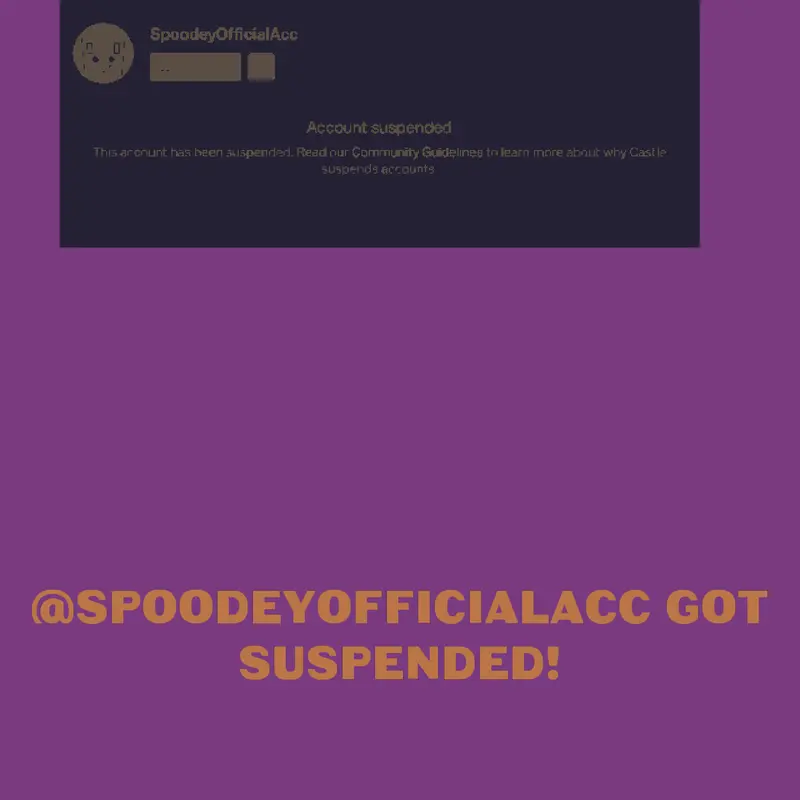 Suspended by @cocoa20