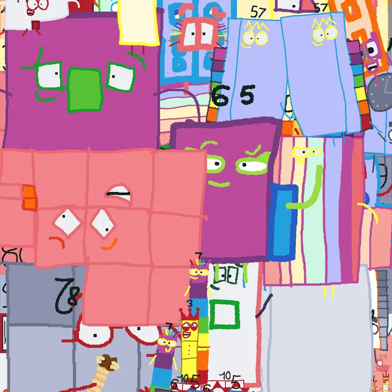 numberblocks party 0-100 by harrytail by @Tomtomy