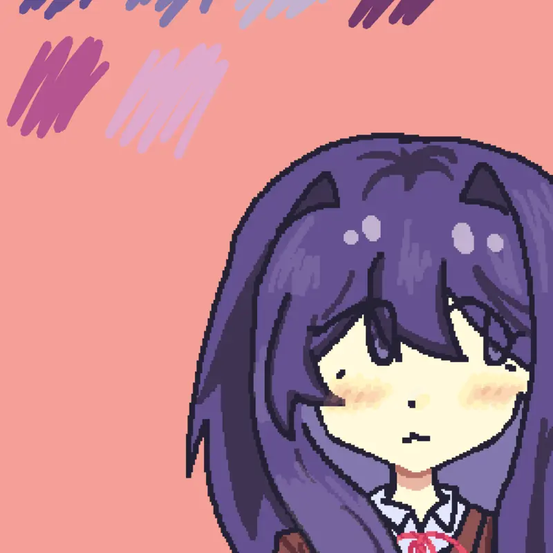 Yuri DDLC art new pallette by @Ashtray-