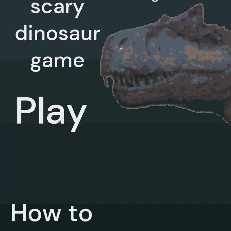 Random scary dinosaur game (RSDG) by @red_animations