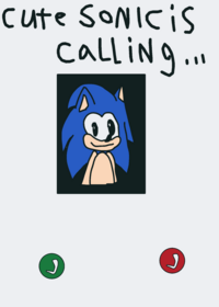 Cute sonic is calling.....