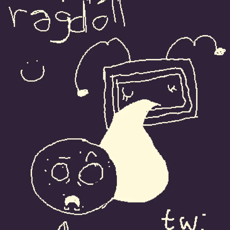 Dandys world oc ragdoll! by @ratthew