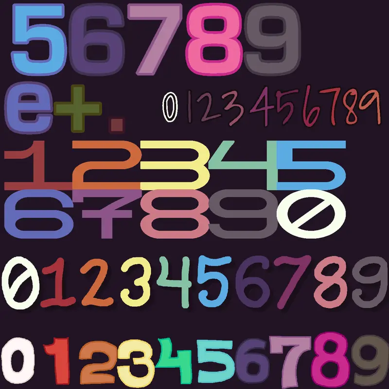 Numbers by @the-rhdhgmdch