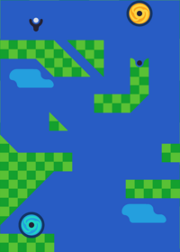 Golf with invisible walls